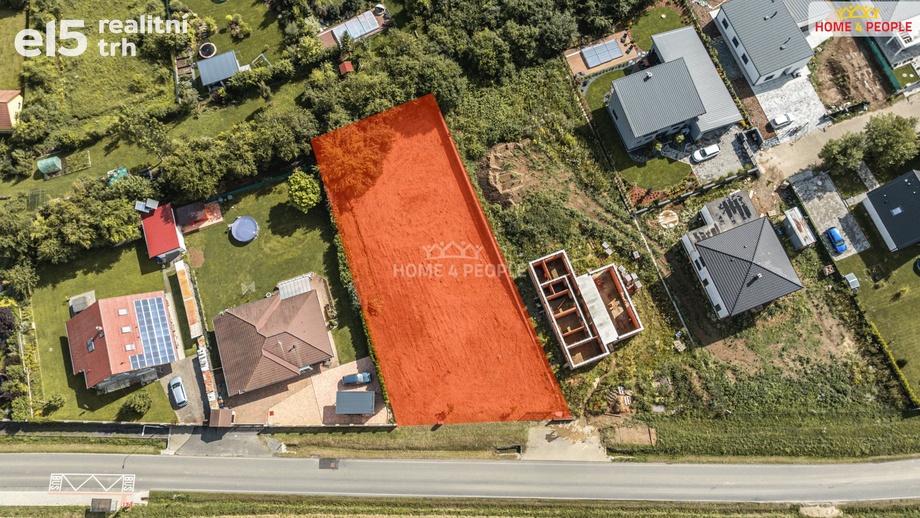 Prodej stavebního pozemku 1 133 m², Křenice