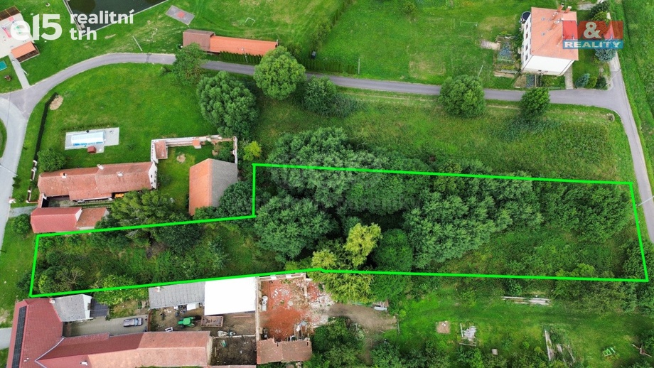 Prodej stavebního pozemku 3 467 m², Radkovice u Budče