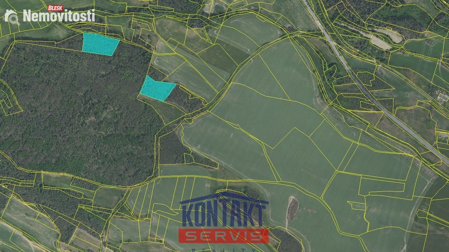 Prodej lesa 29 026 m², Obory