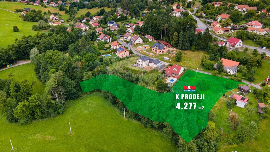 Prodej stavebního pozemku 4 277 m², Budislav