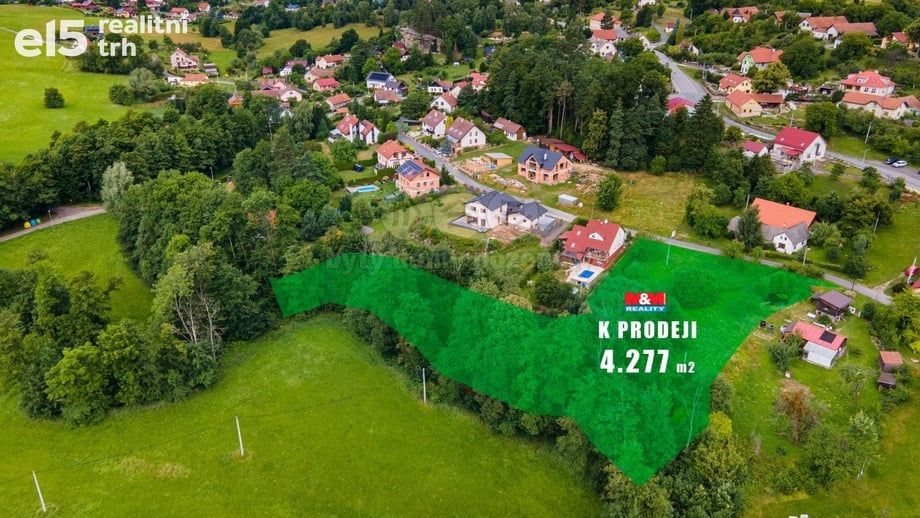 Prodej stavebního pozemku 4 277 m², Budislav