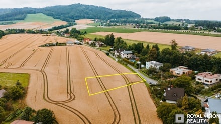 Prodej stavebního pozemku 1 067 m², Palkovice