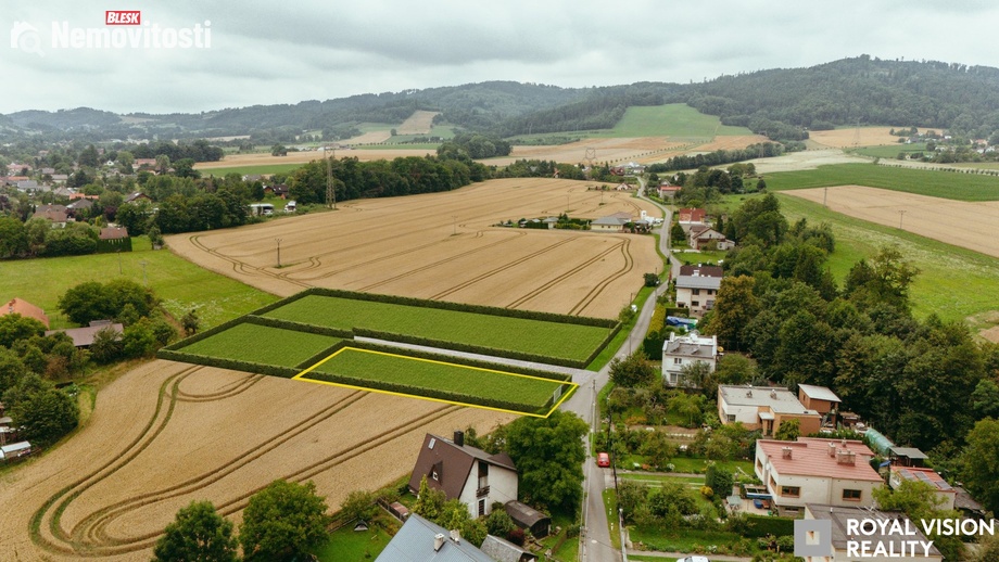 Prodej stavebního pozemku 1 067 m², Palkovice