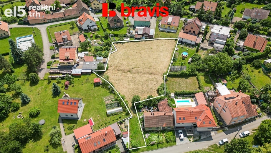 Prodej stavebního pozemku 2 188 m², Habrůvka