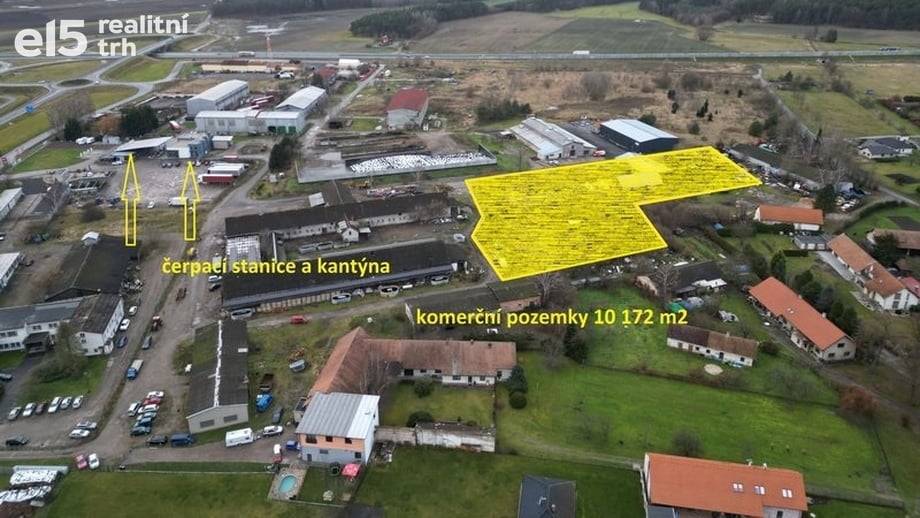 Prodej výrobního prostoru 4 008 m², Rokytno