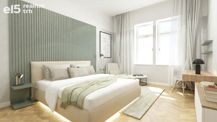 Pronájem bytu 1+kk 44 m², Praha - Karlín