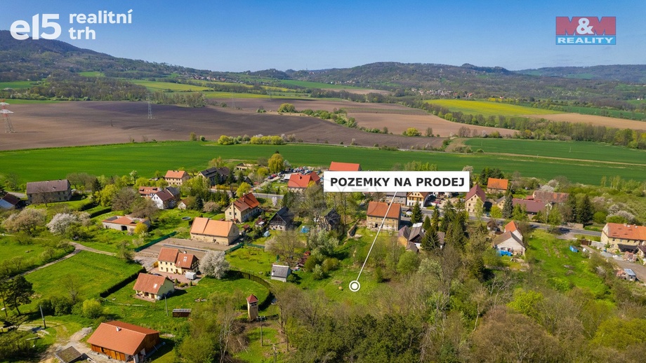 Prodej stavebního pozemku 4 265 m², Liběšice