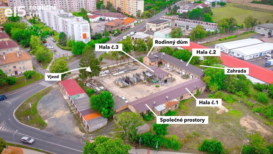 Prodej výrobního prostoru 3 624 m², Roudnice nad Labem