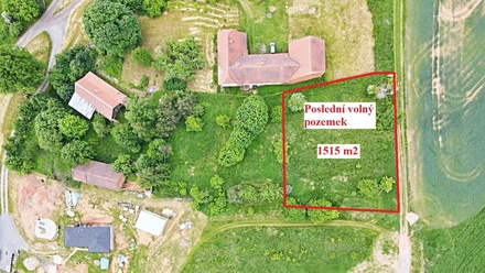 Prodej stavebního pozemku 1 515 m², Dlouhá Loučka