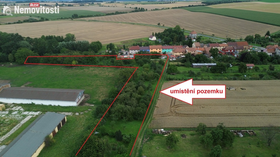Prodej zahrady 9 710 m², Zlobice