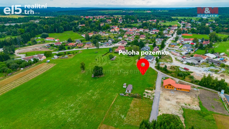 Prodej stavebního pozemku 762 m², Trhové Sviny