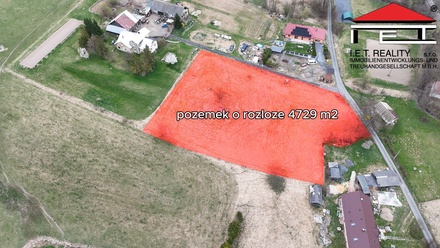 Prodej stavebního pozemku 4 729 m², Razová
