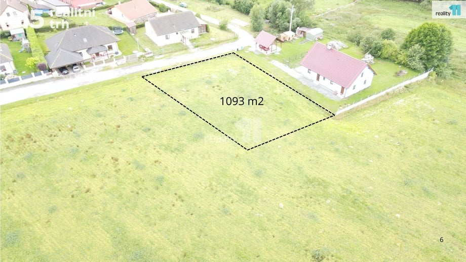 Prodej stavebního pozemku 1 093 m², Čejov