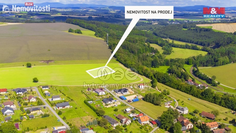 Prodej stavebního pozemku 1 679 m², Záchlumí