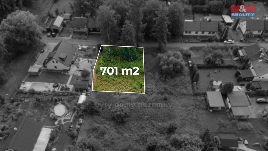 Prodej stavebního pozemku 701 m², Horní Suchá