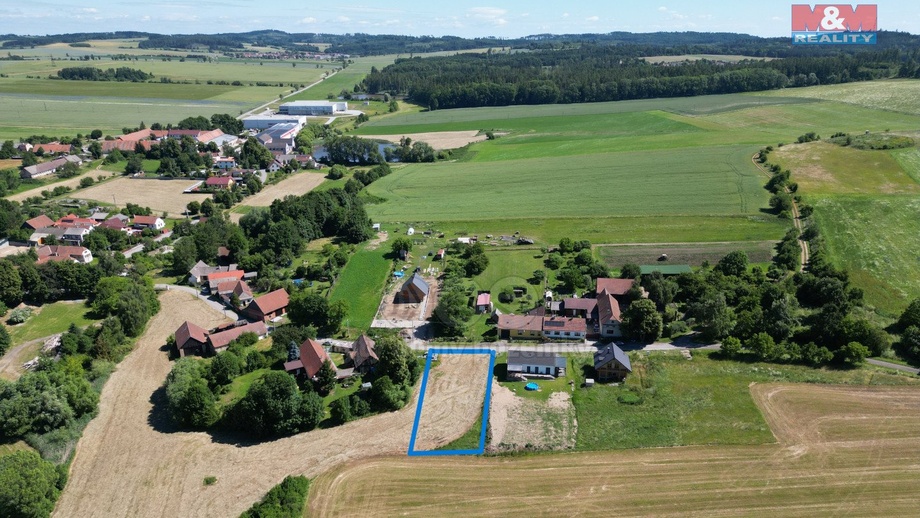 Prodej stavebního pozemku 1 467 m², Želetava