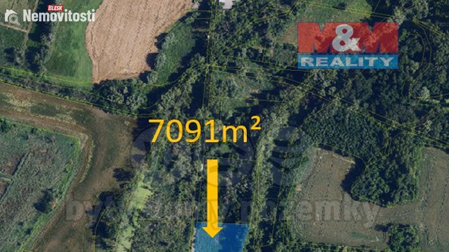 Prodej pole 7 091 m², Hrabětice