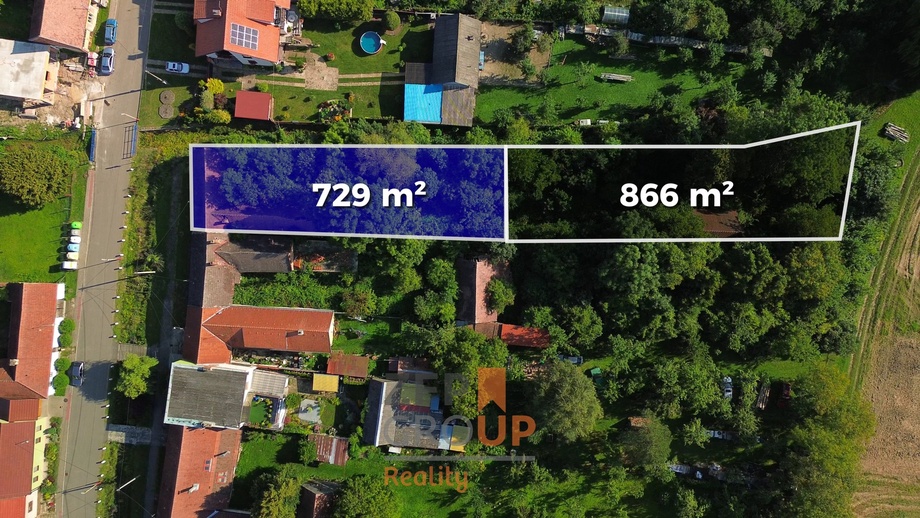 Prodej stavebního pozemku 1 595 m², Malá Vrbka