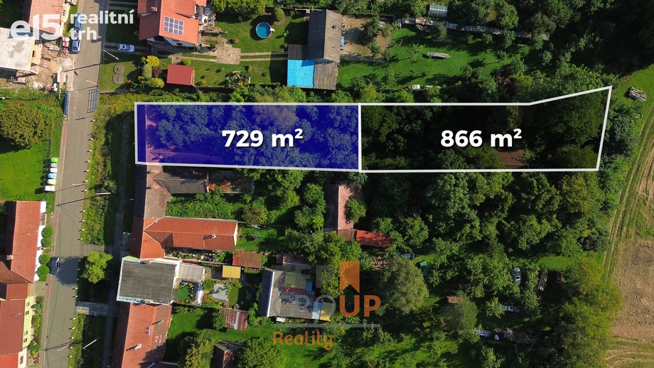 Prodej stavebního pozemku 1 595 m², Malá Vrbka