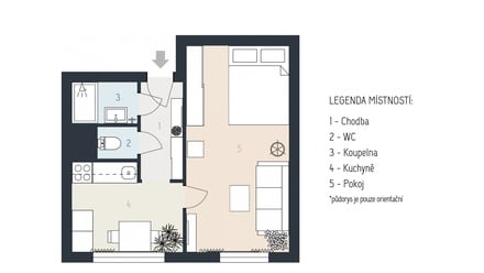 Prodej bytu 1+1 39 m², Plzeň - Bolevec