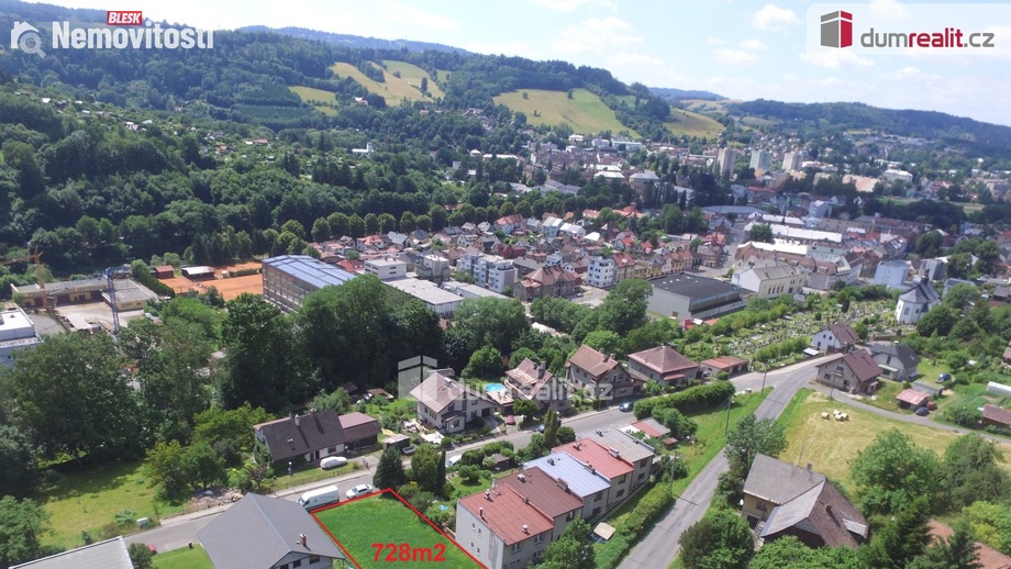 Prodej stavebního pozemku 728 m², Semily