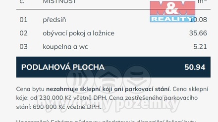 Prodej bytu 1+kk 51 m², Praha 8