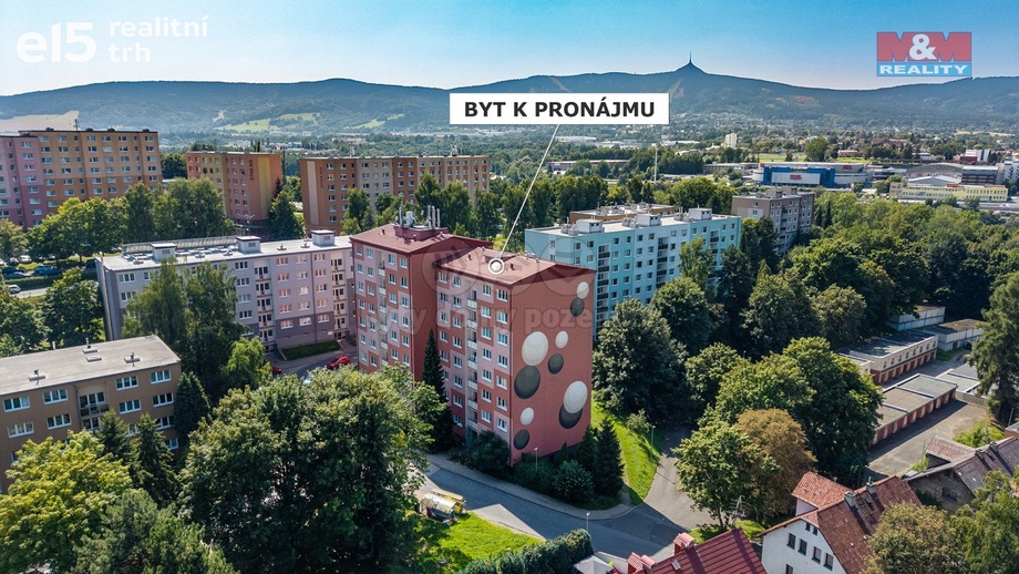 Pronájem bytu 1+1 40 m², Liberec (nečleněné město)