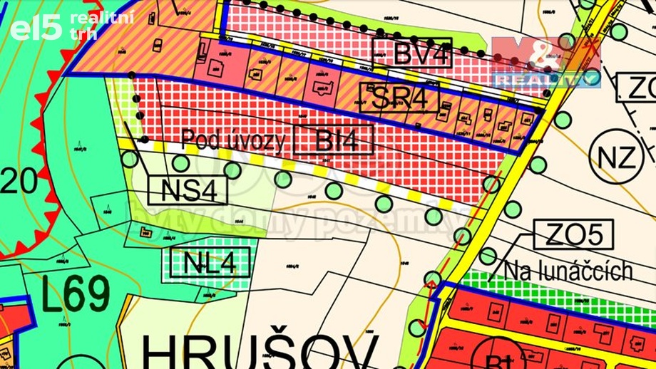 Prodej pole 6 746 m², Hrusice