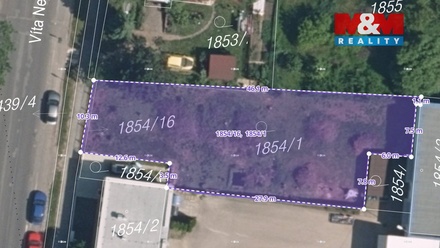 Prodej stavebního pozemku 616 m², Mnichovo Hradiště