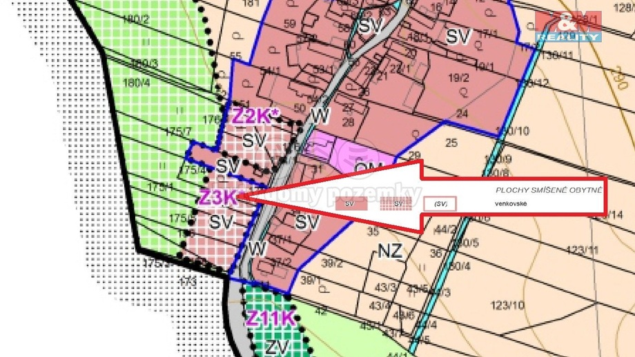 Prodej stavebního pozemku 6 470 m², Provodov-Šonov