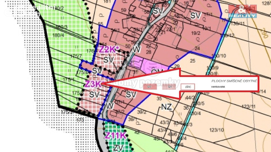 Prodej stavebního pozemku 6 470 m², Provodov-Šonov