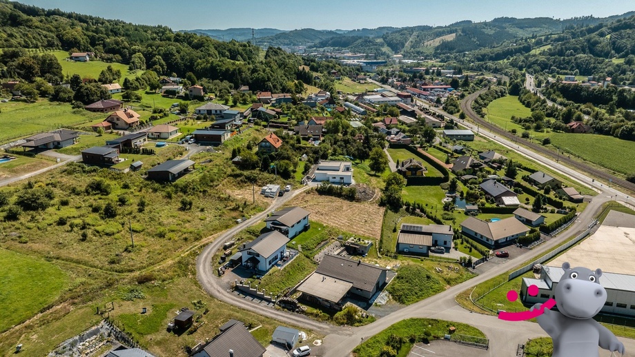 Prodej stavebního pozemku 1 078 m², Vsetín