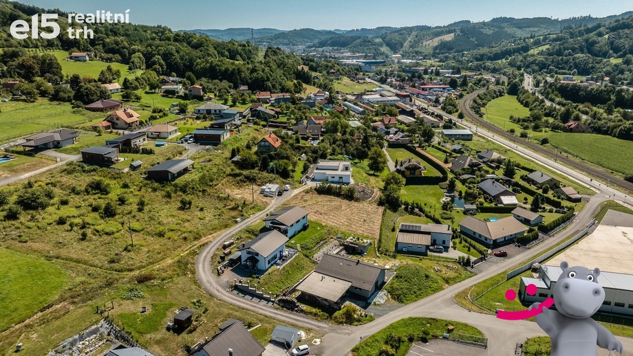Prodej stavebního pozemku 1 078 m², Vsetín
