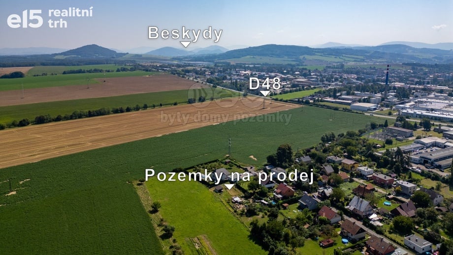 Prodej stavebního pozemku 1 522 m², Šenov u Nového Jičína