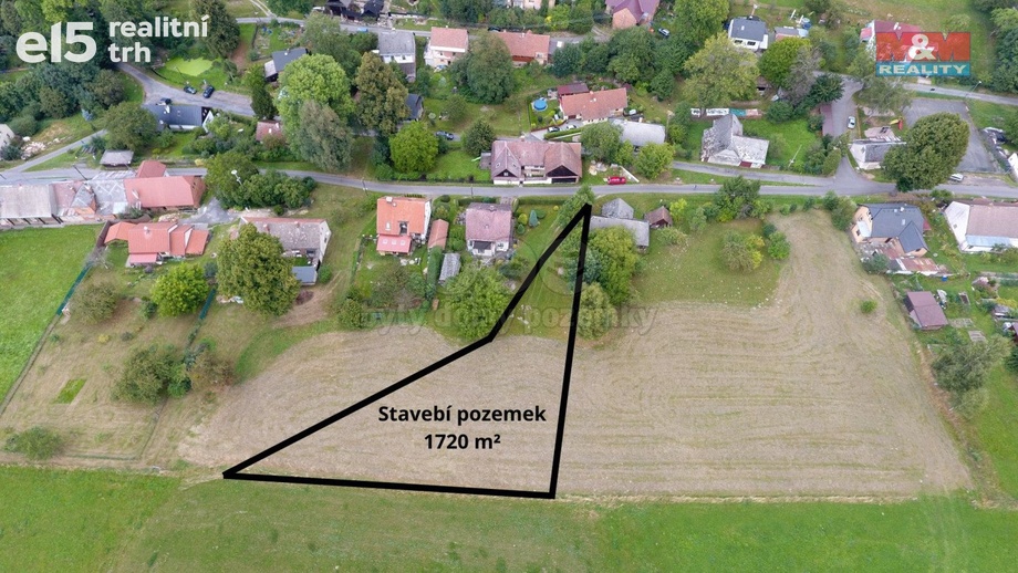 Prodej stavebního pozemku 1 720 m², Česká Třebová