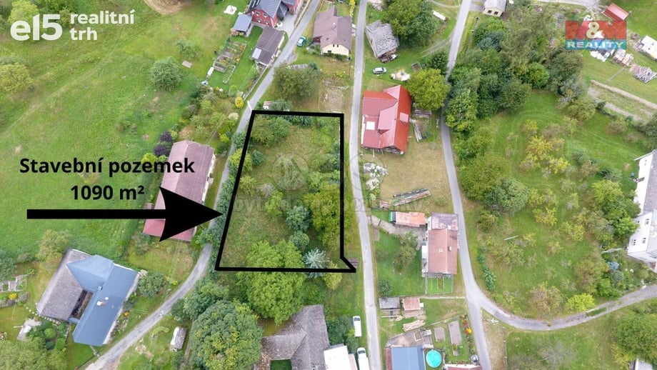 Prodej stavebního pozemku 1 090 m², Česká Třebová