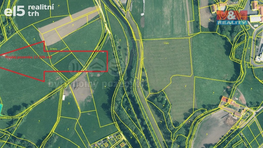 Prodej louky 17 506 m², Radošovice