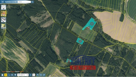 Prodej lesa 23 812 m², Bečice