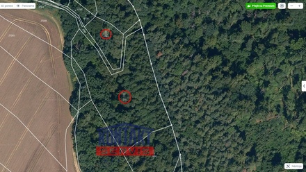 Prodej lesa 23 812 m², Bečice