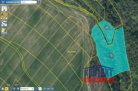 Prodej lesa 23 812 m², Bečice