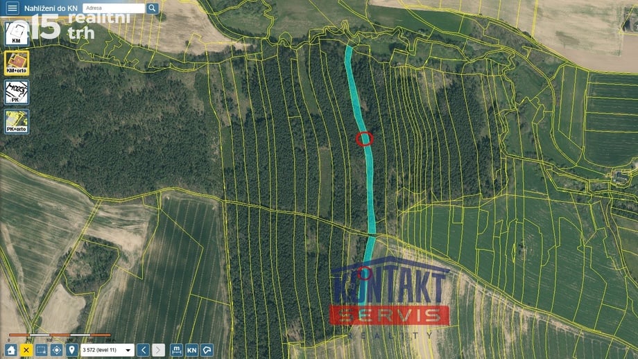 Prodej lesa 10 125 m², Třebějice