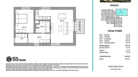 Prodej bytu 2+kk 57 m², Tišnov