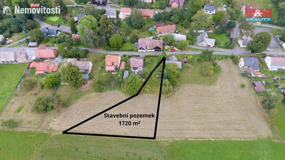 Prodej stavebního pozemku 1 720 m², Česká Třebová