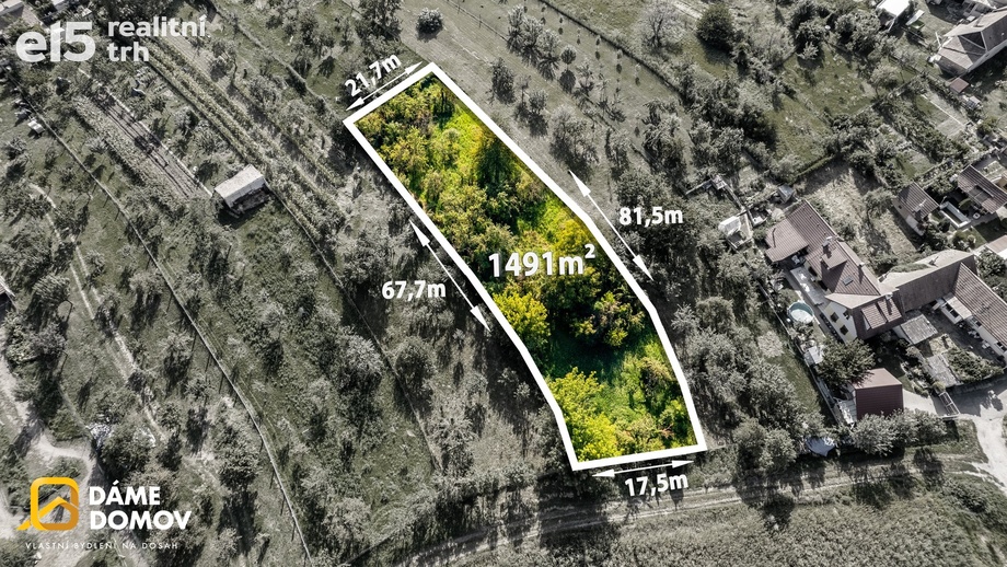 Prodej zahrady 1 491 m², Moravský Písek