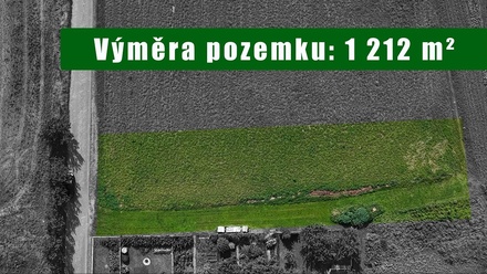 Prodej stavebního pozemku 1 212 m², Mořice