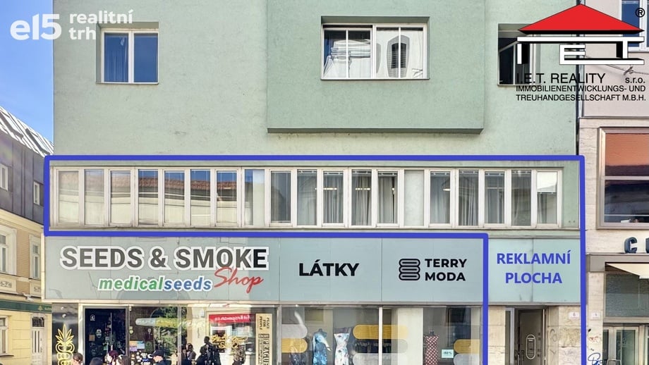 Pronájem obchodního prostoru 75 m², Brno-město