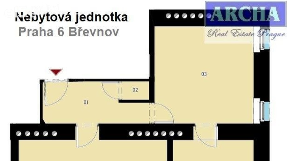 Prodej kanceláře 74 m², Praha 6, Břevnov