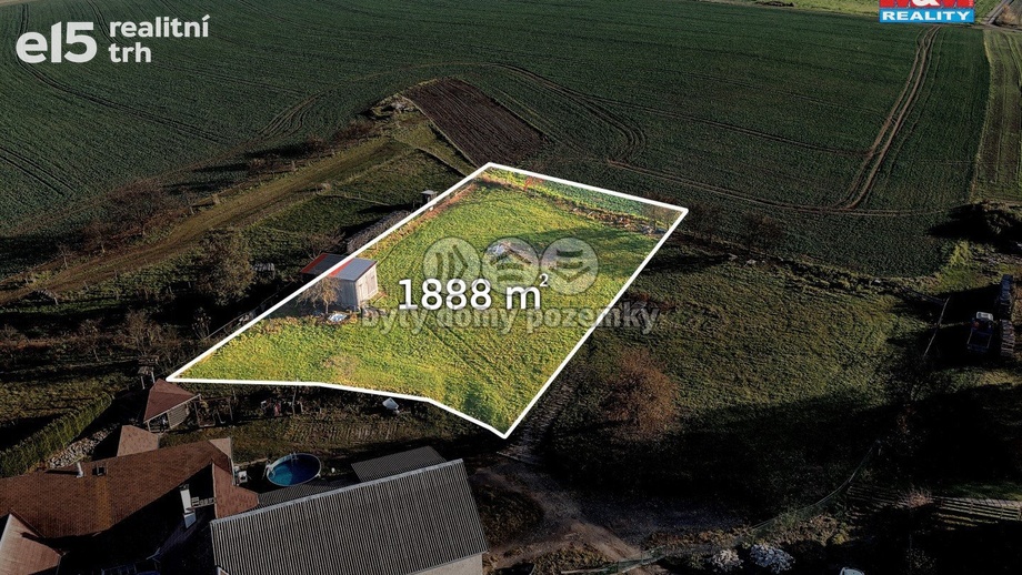 Prodej stavebního pozemku 1 888 m², Kamenec u Poličky