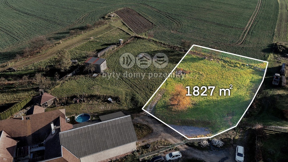 Prodej stavebního pozemku 1 827 m², Kamenec u Poličky