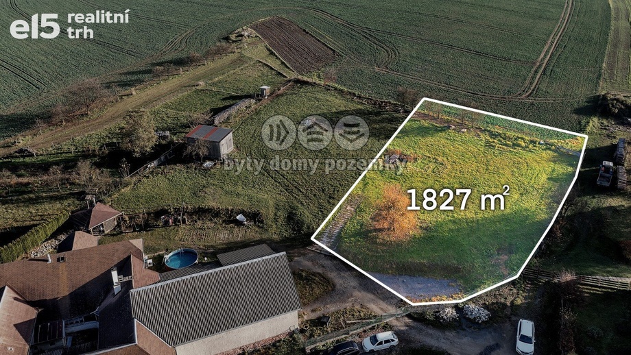 Prodej stavebního pozemku 1 827 m², Kamenec u Poličky